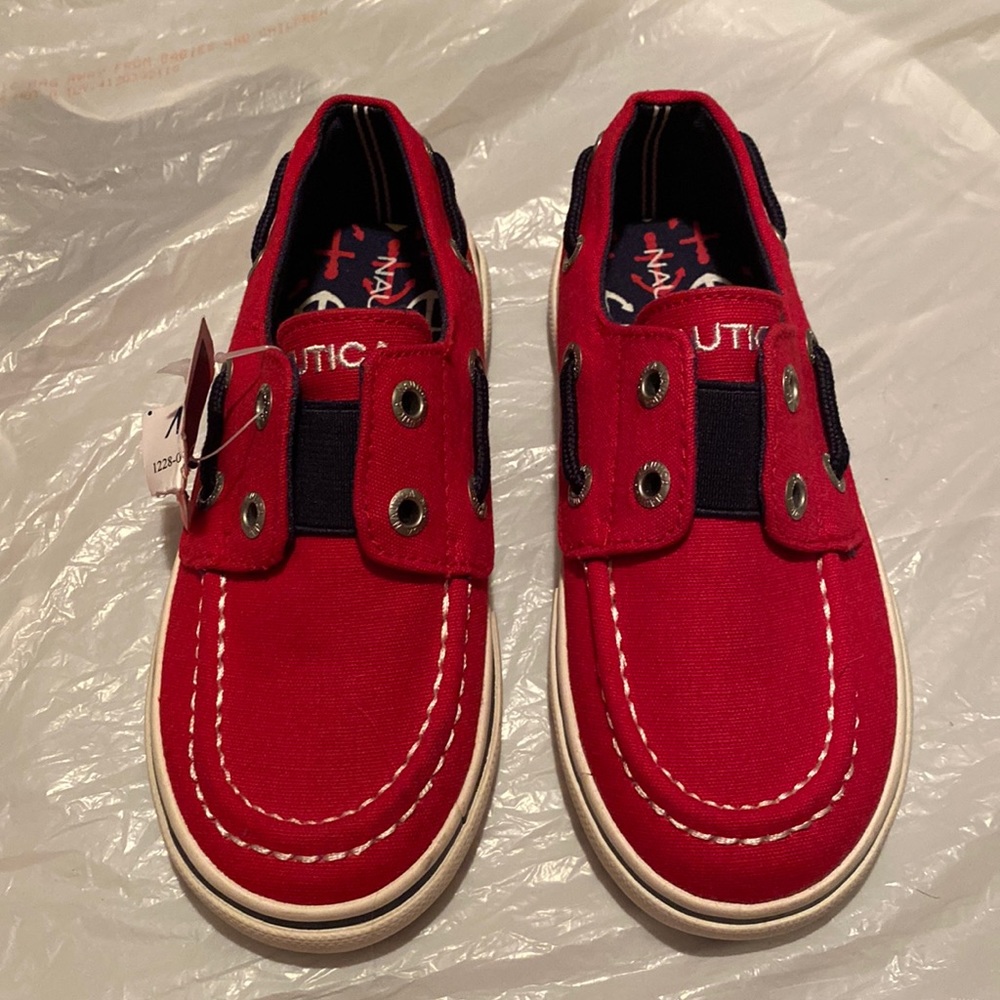Red Nautica boys shoes